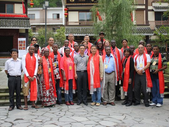 visitation to new Yingxiu Town