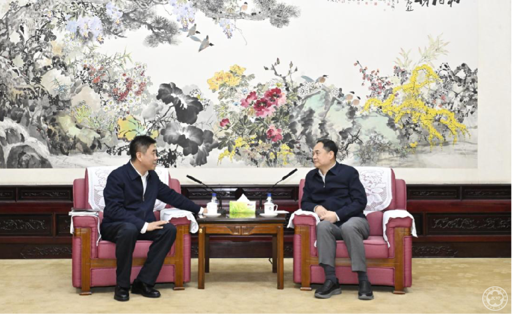 President Yang Wanming Meets with Vice Governor Zhao Xinhai of People's Government of Hebei Province